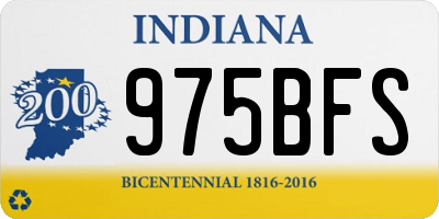 IN license plate 975BFS