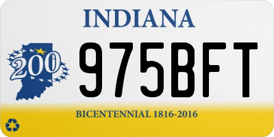 IN license plate 975BFT