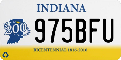 IN license plate 975BFU