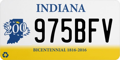 IN license plate 975BFV