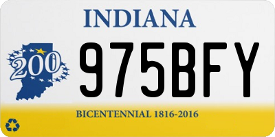IN license plate 975BFY