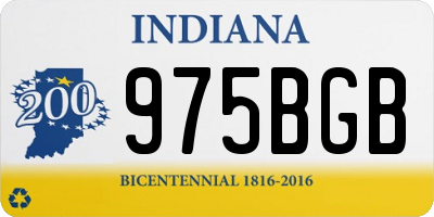 IN license plate 975BGB