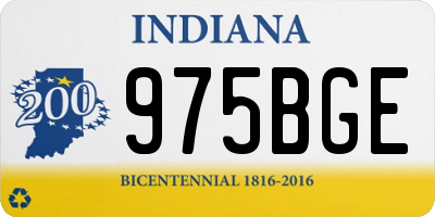 IN license plate 975BGE
