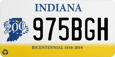 IN license plate 975BGH