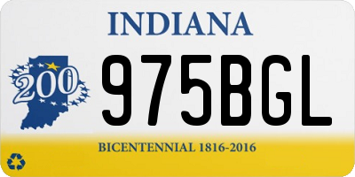 IN license plate 975BGL