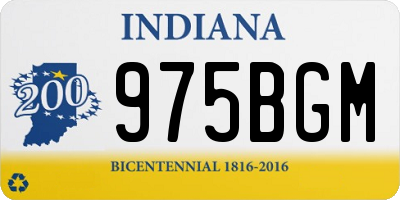 IN license plate 975BGM