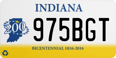 IN license plate 975BGT