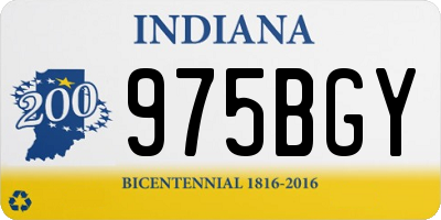 IN license plate 975BGY