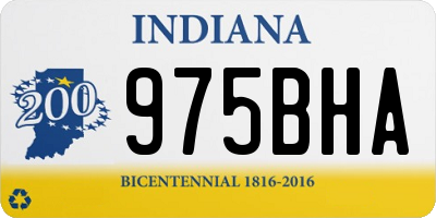 IN license plate 975BHA