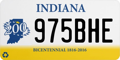 IN license plate 975BHE