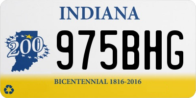 IN license plate 975BHG