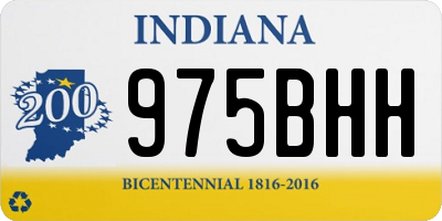 IN license plate 975BHH