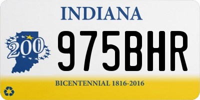 IN license plate 975BHR
