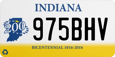 IN license plate 975BHV