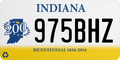 IN license plate 975BHZ