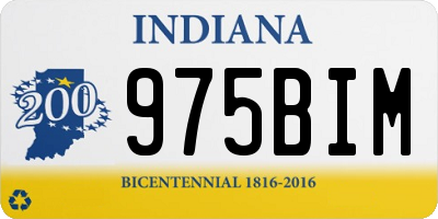 IN license plate 975BIM