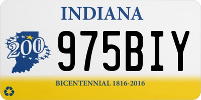 IN license plate 975BIY