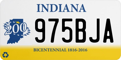 IN license plate 975BJA