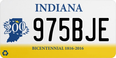 IN license plate 975BJE