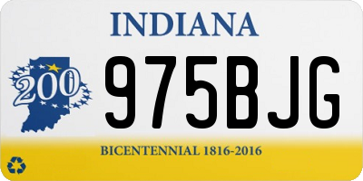 IN license plate 975BJG