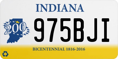 IN license plate 975BJI