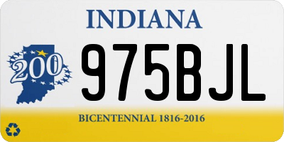 IN license plate 975BJL