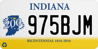 IN license plate 975BJM