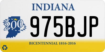 IN license plate 975BJP