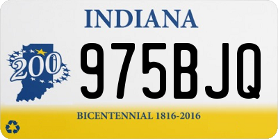 IN license plate 975BJQ