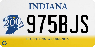 IN license plate 975BJS