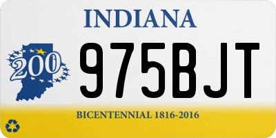 IN license plate 975BJT
