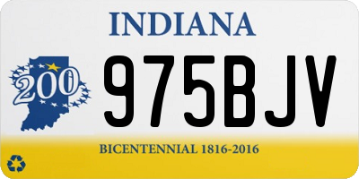 IN license plate 975BJV
