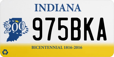 IN license plate 975BKA