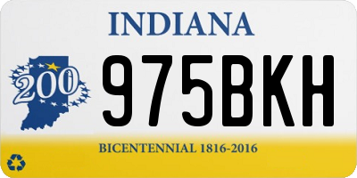 IN license plate 975BKH