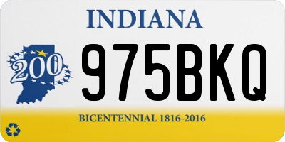 IN license plate 975BKQ