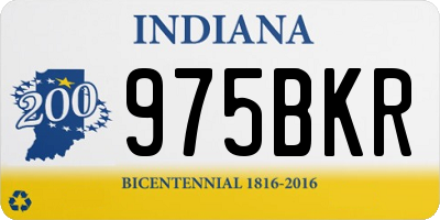 IN license plate 975BKR