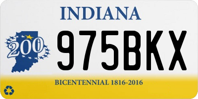 IN license plate 975BKX