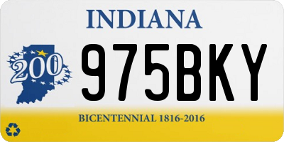 IN license plate 975BKY