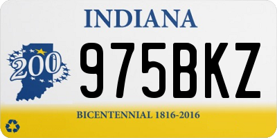 IN license plate 975BKZ