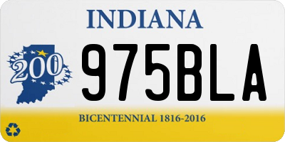 IN license plate 975BLA