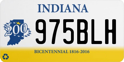 IN license plate 975BLH