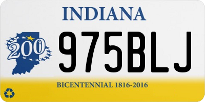 IN license plate 975BLJ