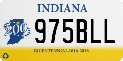 IN license plate 975BLL