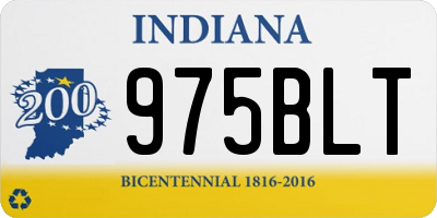 IN license plate 975BLT