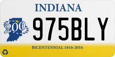 IN license plate 975BLY