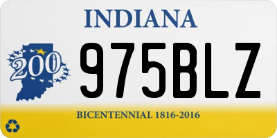 IN license plate 975BLZ