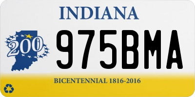 IN license plate 975BMA