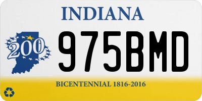 IN license plate 975BMD