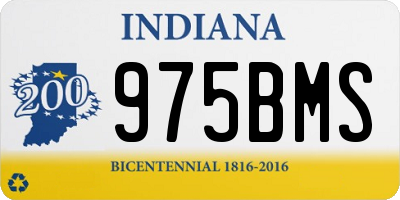 IN license plate 975BMS