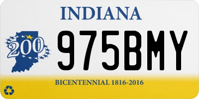 IN license plate 975BMY